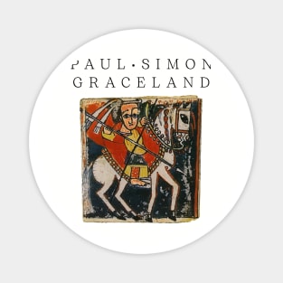 Graceland Retro Paul Simon Album Fan Art Magnet